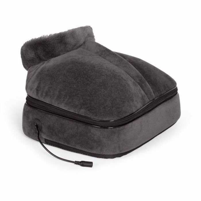Livoo DOS204 Masajeador Shiatsu 2 en 1 para Pies y Espalda, 24 Cabezales, 3 Velocidades, Con/Sin Calor, Gris
