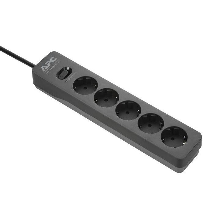 APC Essential SurgeArrest Protector Sobretensión 5 Salidas 230V Negro Filtro Ruido EMI/RFI Enchufe Alemán con Indicador de Protección APC Essential SurgeArrest Protector Sobretensión 5 Salidas 230V Negro Filtro Ruido EMI/RFI Enchufe Alemán con Indicador de Protección
