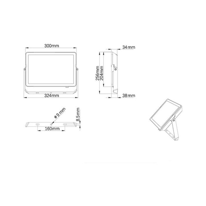 Proyector 100w 9500lm 6500k ip65 911401864584 philips 1