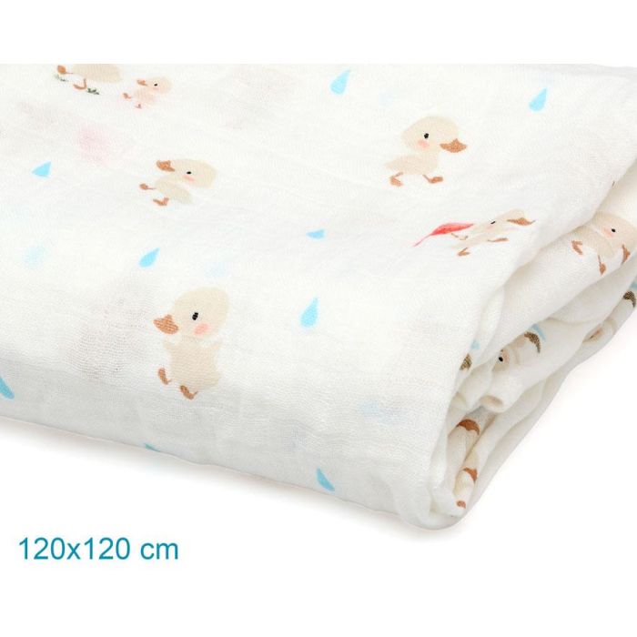 Muselina 120x120 cms Bambú Beige 4 Muselina 120x120 cms Bambú Beige 4