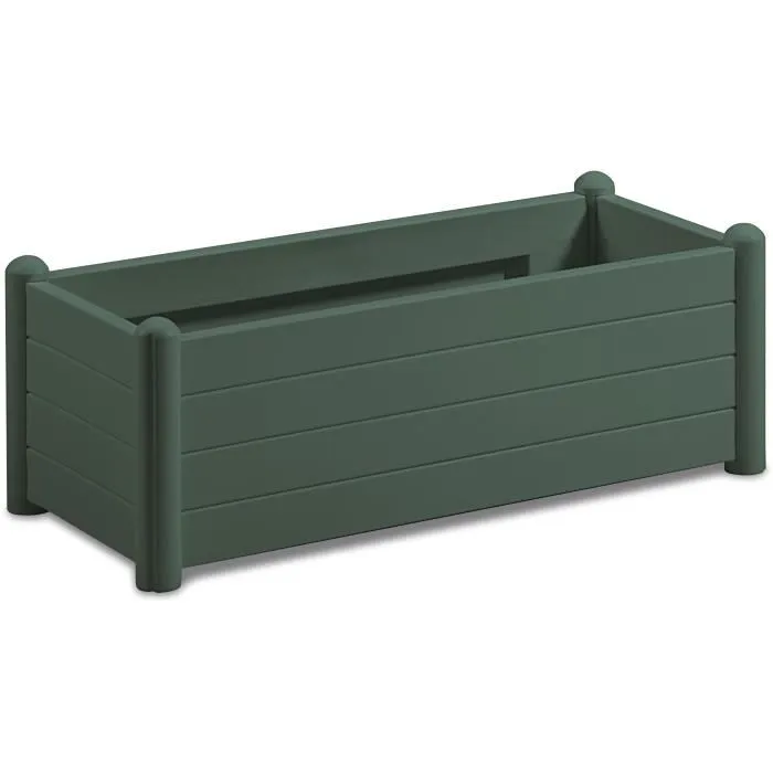 Stefanplast Caja de flores rectangular 100x43xH35cm 80L Verde oscuro 0 Stefanplast Caja de flores rectangular 100x43xH35cm 80L Verde oscuro 0