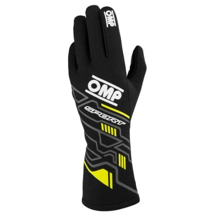Guantes Omp Sport Fia 8856-2018 My2025 Negro - Fluo Amarillo Talla M OMPIB0-0777-B01-178-M 1