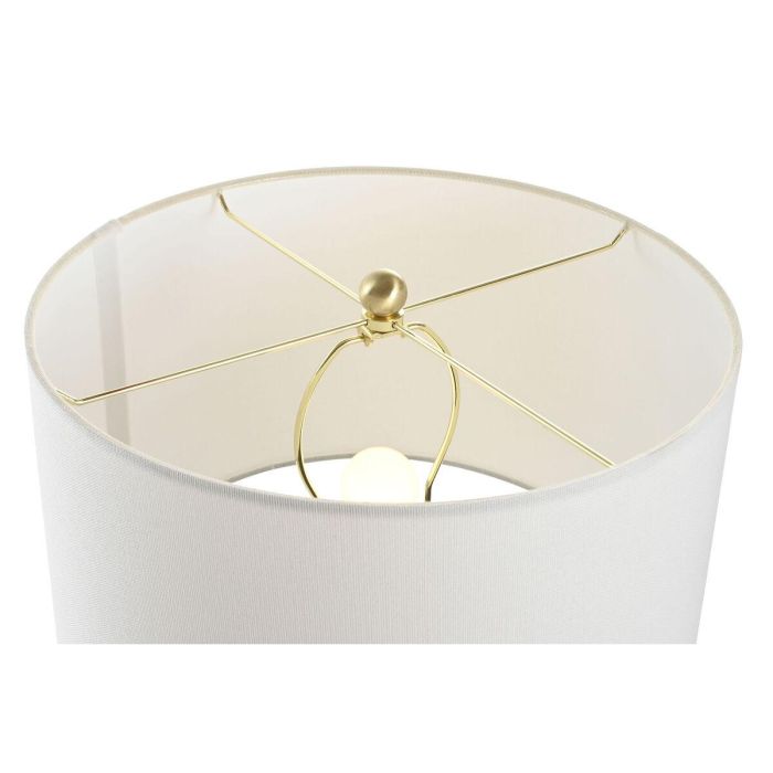 Lámpara de mesa Home ESPRIT Blanco Dorado 50 W 220 V 4