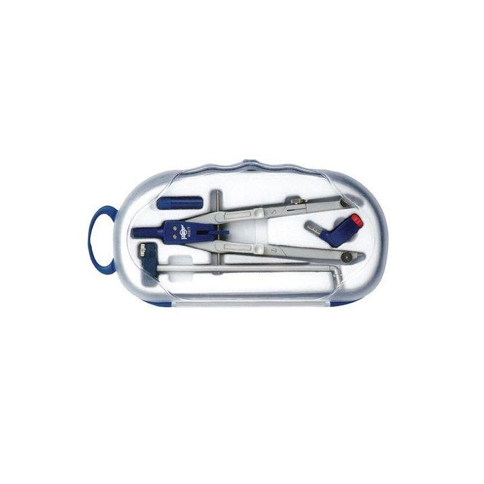 Compas Escolar Micrometrico Minas Ambos Brazos Articulados Ajuste Rapido