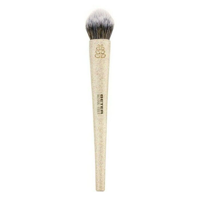 Beter Brocha Maquillaje Yachiyo Profesional Colorete e Iluminador Contorno Fibra Natural Sintética Suave Biodegradable Beige 1 ud