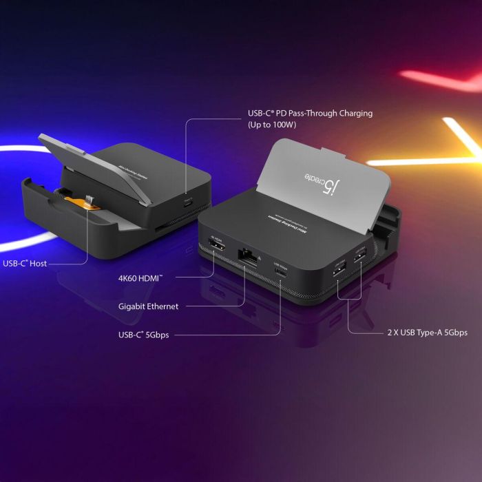 Hub USB j5create JCD624-N Negro Gris 6