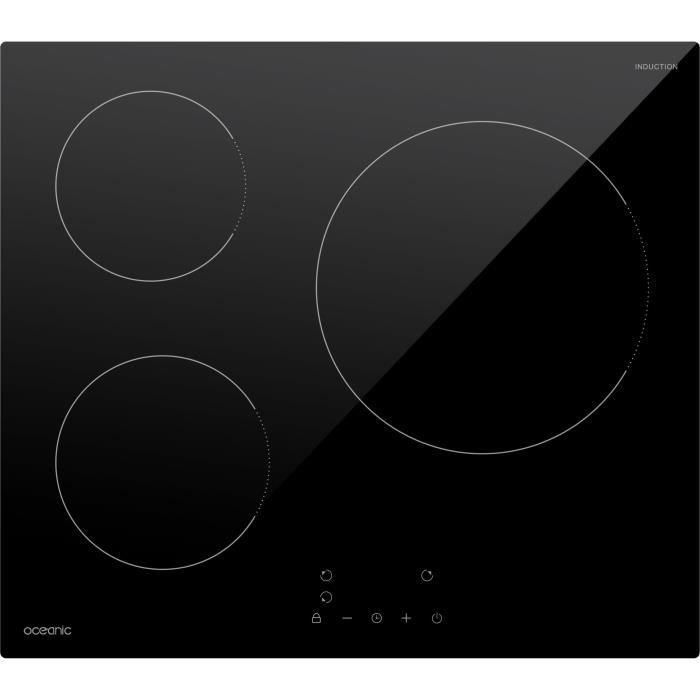 Oceanic OCEATI3Z7B Placa de inducción 3 fuegos L60 x P52 cm 0 Oceanic OCEATI3Z7B Placa de inducción 3 fuegos L60 x P52 cm 0