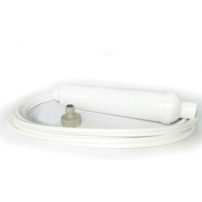 BWT 4820056803471 Kit de Filtración de Agua para Neveras Americanas con Cartucho de Carbón Activado, Tubo 6m y Conector, Compatible Universal
