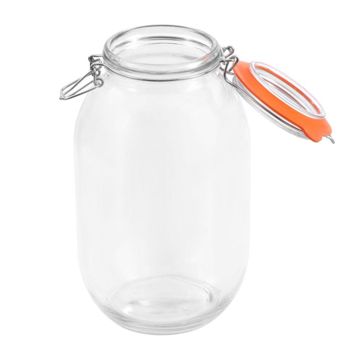 Tarro Hermético de Vidrio Clip 3000 ml - La Mediterranea (6 Unidades) 9 Tarro Hermético de Vidrio Clip 3000 ml - La Mediterranea (6 Unidades) 9