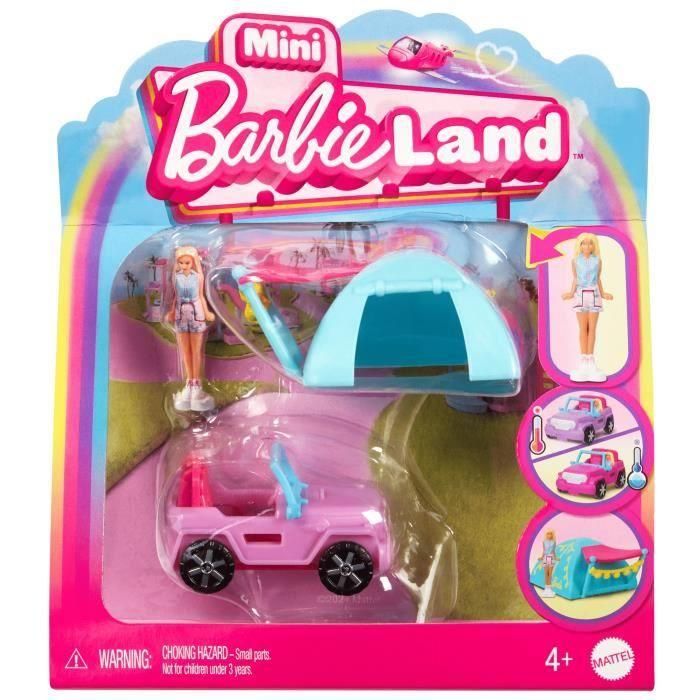 BARBIE Mini Barbieland mini vehículo de ensueño + una mini barbie - modelo aleatorio BARBIE Mini Barbieland mini vehículo de ensueño + una mini barbie - modelo aleatorio