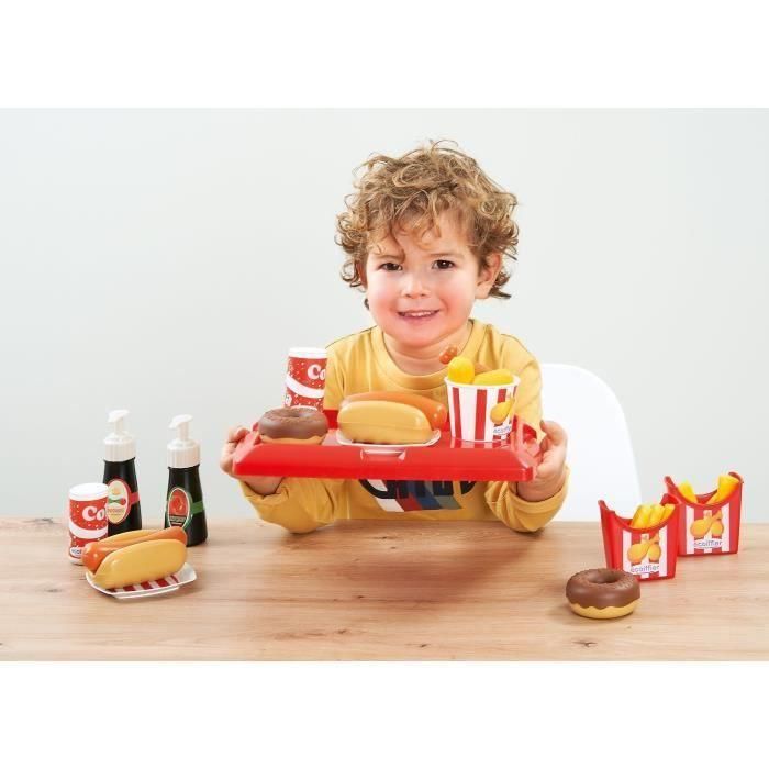 Ecoiffier 2423 Set de Comida Rápida Caja Hot Dog de Juguete para Niños 4
