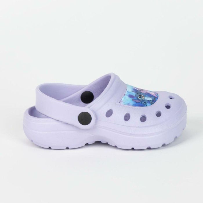 Zuecos de Playa Stitch Morado 4