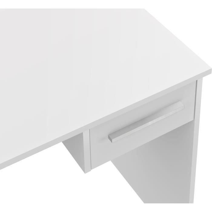 Escritorio con cajones pequeños - Melamina blanca - 90 x 50 x 74 cm 3 Escritorio con cajones pequeños - Melamina blanca - 90 x 50 x 74 cm 3