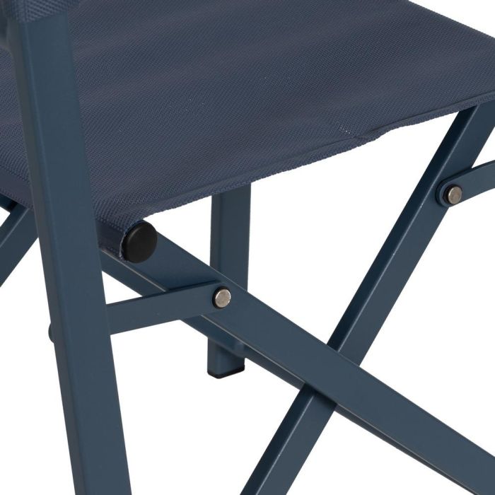 Silla Director Azul Aluminio-Textileno 56 X 53 X 84 cm