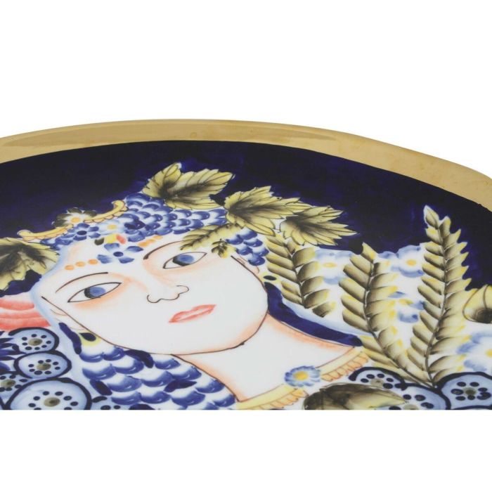 DKD Home Decor Centro Mesa Shabby Margot Porcelana Multicolor Azul con Cara 42x4x42cm 2 DKD Home Decor Centro Mesa Shabby Margot Porcelana Multicolor Azul con Cara 42x4x42cm 2