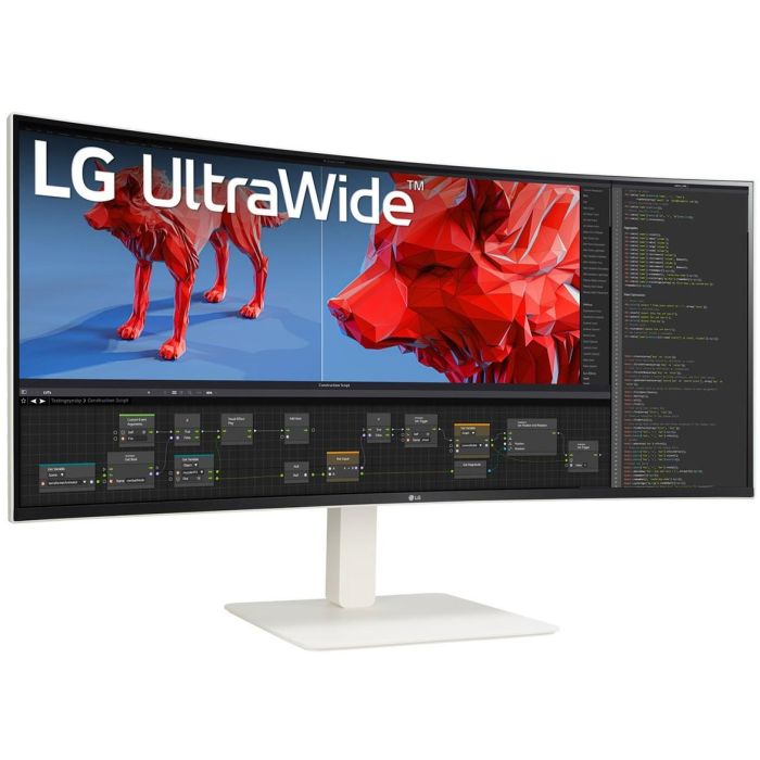 LG 38BR85QC-W Monitor 38" UltraWide Quad HD+ 3840x1600 Nano IPS 1ms 144Hz con USB-C y KVM Blanco 2