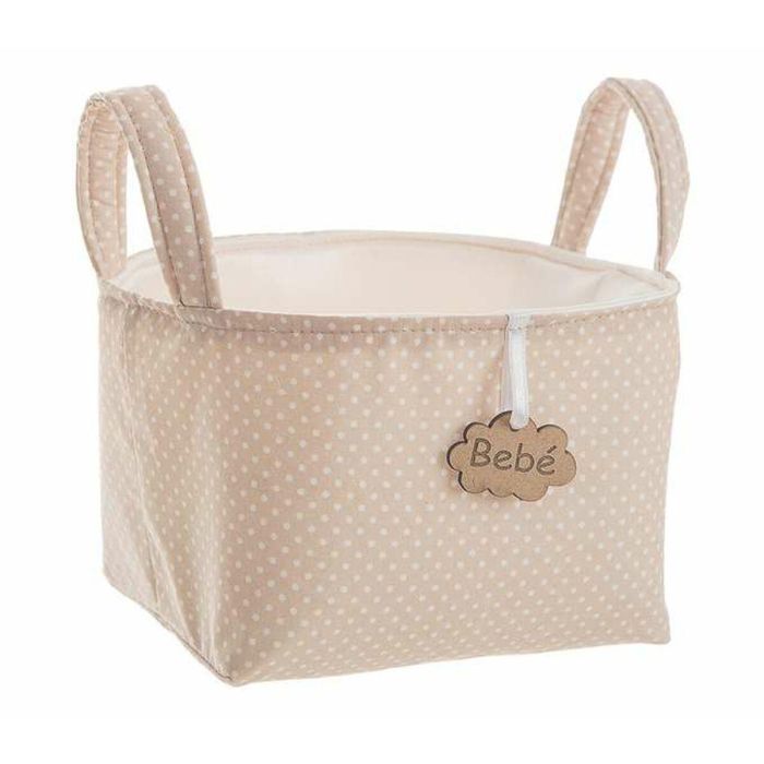 Cesta asas pequeña topos marron 17 x 13,5 x 20 cm Cesta asas pequeña topos marron 17 x 13,5 x 20 cm