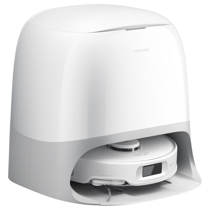 Roborock Qrevo Curv 5A1 Robot Aspirador y Fregador con Estación Base Multifunción Sin Bolsa, Color Negro y Blanco Roborock Qrevo Curv 5A1 Robot Aspirador y Fregador con Estación Base Multifunción Sin Bolsa, Color Negro y Blanco