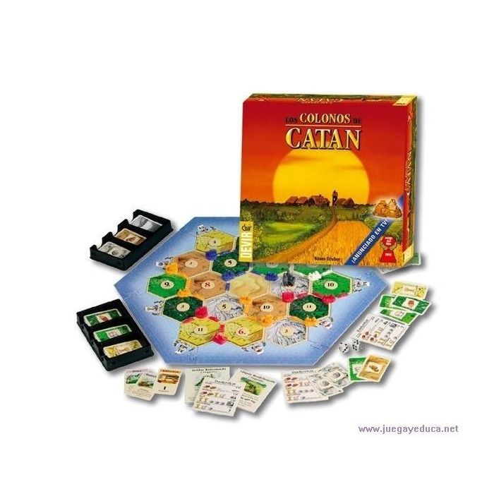 Devir Colonos de Catán - Juego de Mesa Estratégico de Construcción y Comercio para 2 a 4 Jugadores