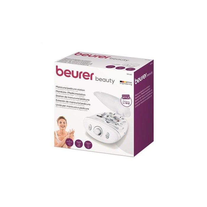 Beurer MP-100 (570.68) Set de Manicura y Pedicura Profesional con 10 Adaptadores de Zafiro y 30 de Papel de Lija 17 Beurer MP-100 (570.68) Set de Manicura y Pedicura Profesional con 10 Adaptadores de Zafiro y 30 de Papel de Lija 17