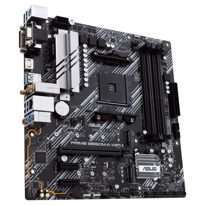 Asus PRIME B550M-A WiFi II Zócalo AM4 Micro ATX con Wi-Fi 6 para PC