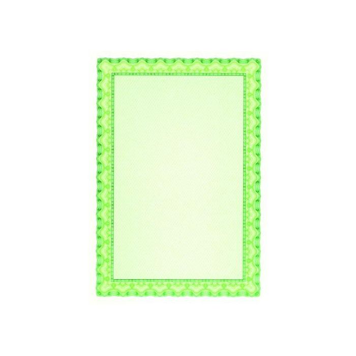 Papel Diploma A4 Apli 115G 10H Verde Esmeralda