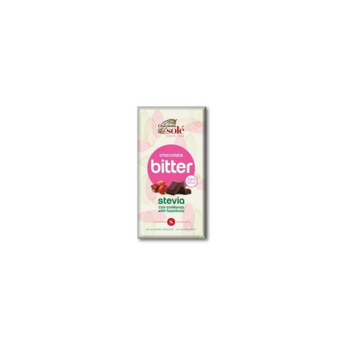 Chocolate Negro 72% Con Avellana Y Stevia 100Gr.