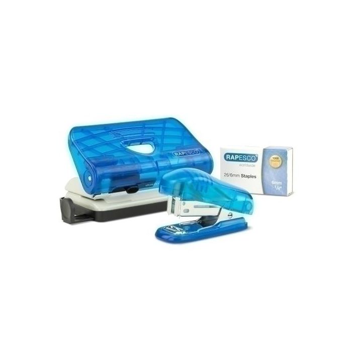 Set Grapado Rapesco Grapadora Bug Mini + Taladro 12H