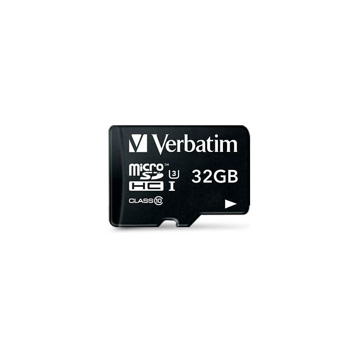 Verbatim Pro MicroSDHC 32GB 90MB/s con Adaptador SD Clase 10 UHS 1