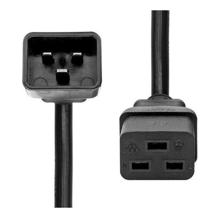 ProXtend PC-C19C20-005 Cable de Extensión de Corriente C19 (Macho) a C20 (Hembra) 5 Metros, Negro, 250V 16A 1 ProXtend PC-C19C20-005 Cable de Extensión de Corriente C19 (Macho) a C20 (Hembra) 5 Metros, Negro, 250V 16A 1