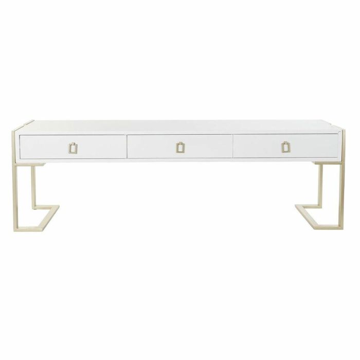 Mesa Centro Glam DKD Home Decor Blanco Dorado 36 x 48 x 150 cm 1