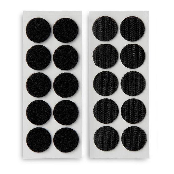 Inofix Discos adhesivos de cierre de gancho y bucle Ø20 mm negro 2146-3 Inofix Discos adhesivos de cierre de gancho y bucle Ø20 mm negro 2146-3
