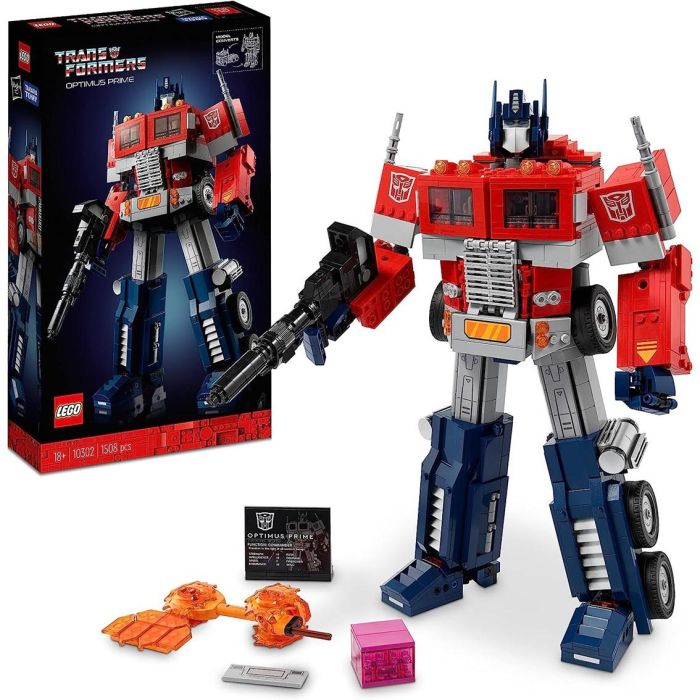 LEGO Icons 10302 Optimus Prime Transformers Autobot Robot Minifigura Modelo Camión LEGO Icons 10302 Optimus Prime Transformers Autobot Robot Minifigura Modelo Camión