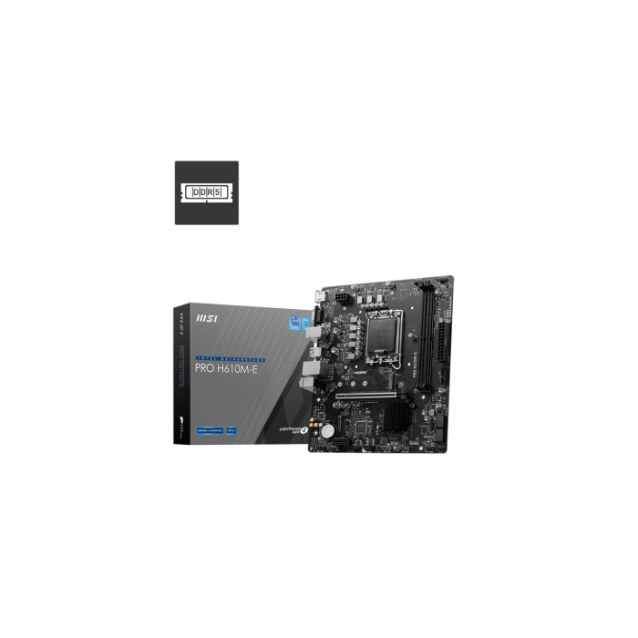 MSI PRO H610M-E Placa Base Intel H610 LGA 1700 micro ATX - 911-7D48-019 0 MSI PRO H610M-E Placa Base Intel H610 LGA 1700 micro ATX - 911-7D48-019 0