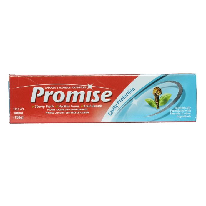 DABUR Dentífrico Promise Ayurvédico con Clavo para Dientes y Encías Sensibles, Sin Flúor, 100% Vegetariano, 100 ml