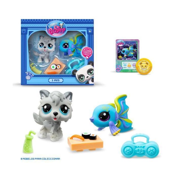 Bandai Mascotas Little Pet Shop Pack 2 Figuras con Accesorios - Modelo BF00525 0 Bandai Mascotas Little Pet Shop Pack 2 Figuras con Accesorios - Modelo BF00525 0