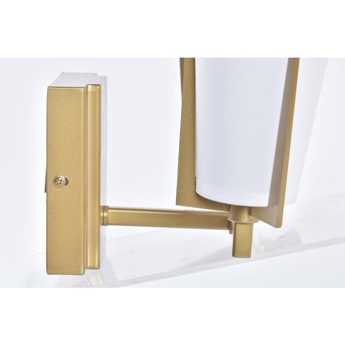 DKD Home Decor Lámpara Aplique Moderno Dorado Blanco 18 x 23 x 30 cm 2