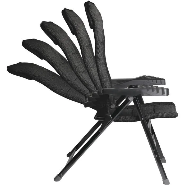 Soplair Sillón MAJOR Negro con Respaldo Regulable en 5 Posiciones, Lona 3D Mesh y Estructura de Aluminio 1