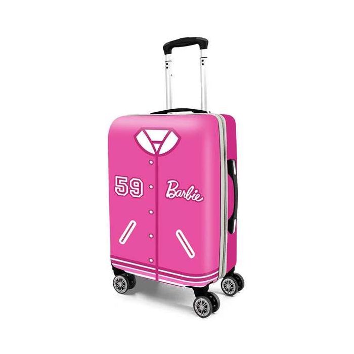 Karactermania Barbie Varsity Maleta Cabina ABS 4 Ruedas 55x38x20 cm 0 Karactermania Barbie Varsity Maleta Cabina ABS 4 Ruedas 55x38x20 cm 0