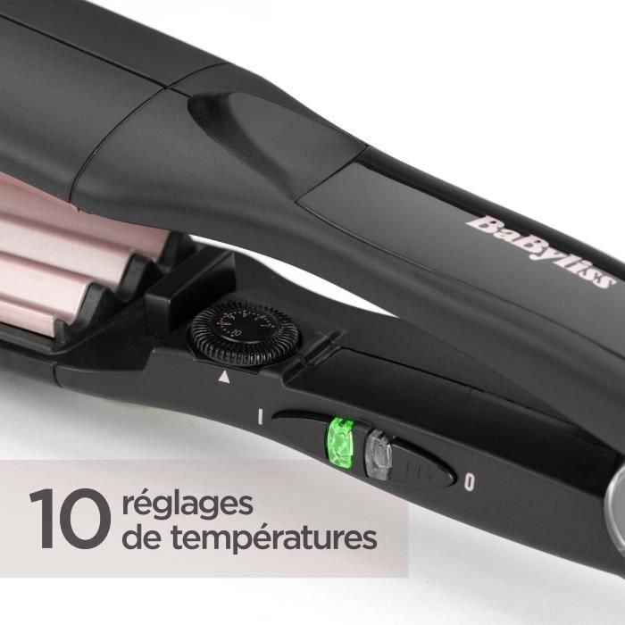 Babyliss Plancha de Pelo Crimper 2165CE 35 mm, Ondulador de Pelo con Placas de Cerámica-Turmalina, 10 Temperaturas Ajustables 4 Babyliss Plancha de Pelo Crimper 2165CE 35 mm, Ondulador de Pelo con Placas de Cerámica-Turmalina, 10 Temperaturas Ajustables 4