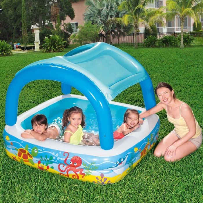 Bestway Piscina Hinchable Infantil Techo Desmontable 140x140x114 cm +2 Años Jardin 52192 11 Bestway Piscina Hinchable Infantil Techo Desmontable 140x140x114 cm +2 Años Jardin 52192 11
