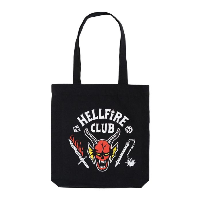 ERIK Bolsa shopping Stranger Things Hellfire Club con asas 100% algodón reciclado