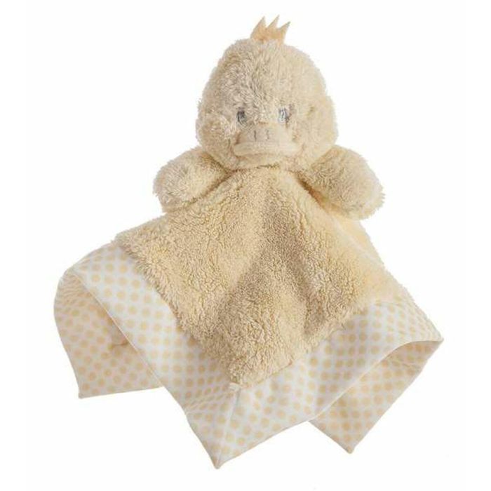 Dou-dou pata amarillo rizo lunares doble capa 30x30cm Dou-dou pata amarillo rizo lunares doble capa 30x30cm