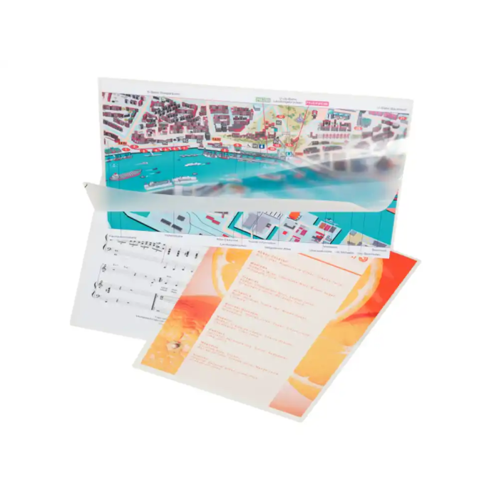 Leitz Bolsa de plastificar DIN A4 alta velocidad, cierre lado más largo, 125 micras, caja de 100 unidades 1