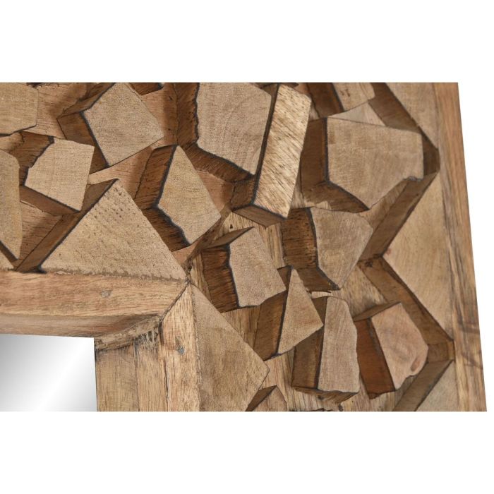 DKD Home Decor Espejo Moderno de Troncos Natural de Madera de Mango y Cristal 183.5 x 91 x 5 cm (Espejo Interior 153x60 cm) 2