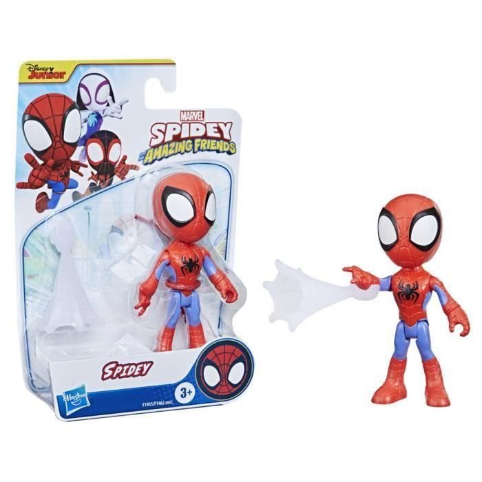 HASBRO Figura Spidey Marvel de 10cm con Accesorios - Spidey and His Amazing Friends 3