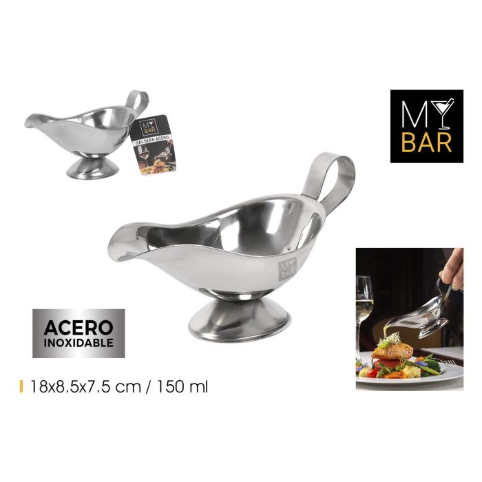 Salsera de acero inoxidable 150 ml - My Bar (12 Unidades) Salsera de acero inoxidable 150 ml - My Bar (12 Unidades)