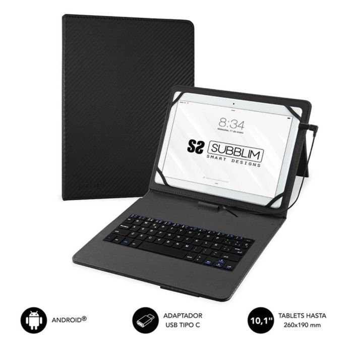 SUBBLIM Funda Tablet KEYTAB PRO USB 10,1" Black SUBBLIM Funda Tablet KEYTAB PRO USB 10,1" Black