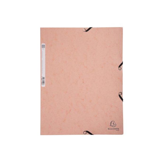 Carpeta De Gomas Y Solapas Exacompta Aquarel Cartulina Lustrada A4 Con Etiqueta Coral