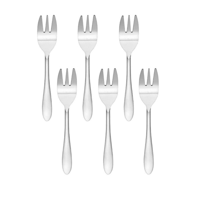 Set 6 Tenedores Postre Acero Inox Brest Quid 14 cm 2